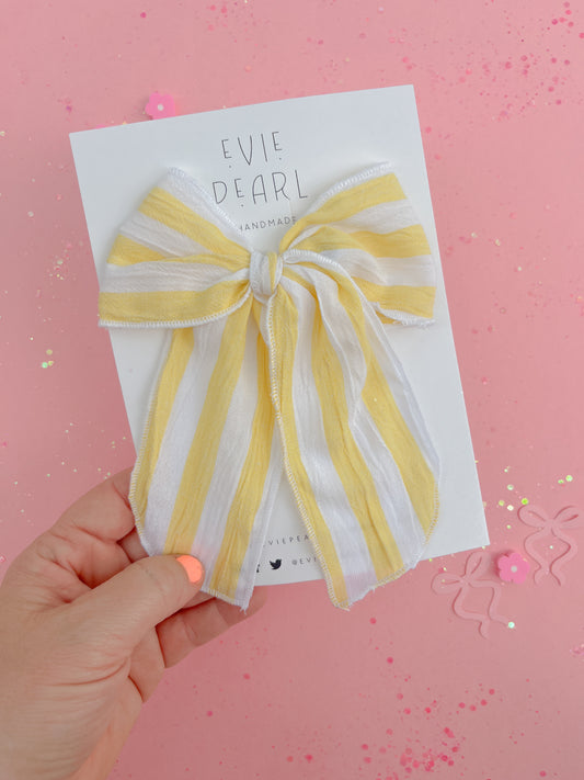 Lemon Drop Oversized Bow