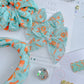 Showgirl Teal Orange & Silver Hair Glitter Gel for Girls