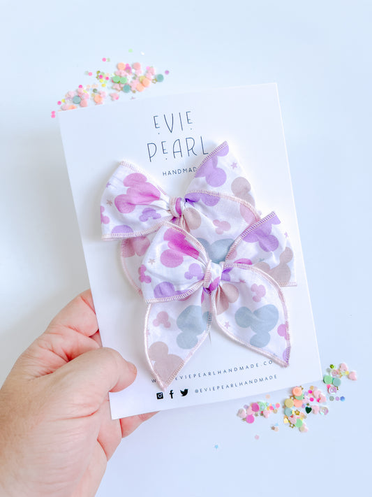 Pastel Magical Mouse Small Pigtail Set