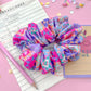 Bright Quilt Back To School Supplies Regular Scrunchy