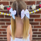 Rainbow Heart Muslin Medium Pinwheel Pigtail Set