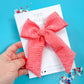 Red Gingham Crinkle XL Pinwheel Bow