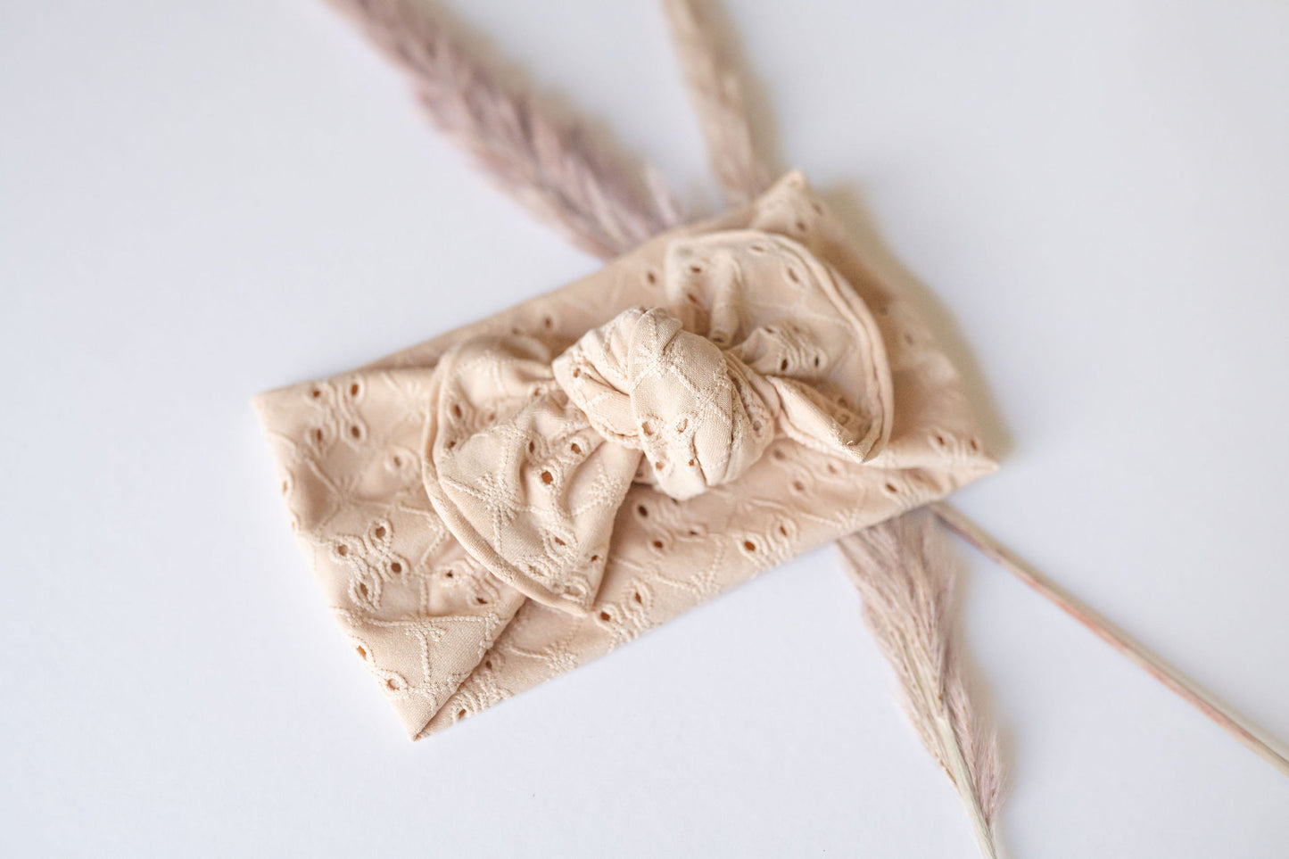 Neutral Baby Bow Turban