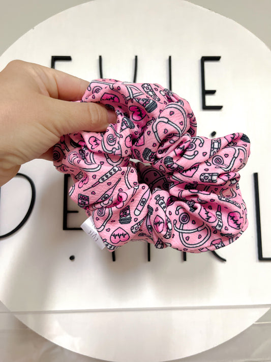 Pink Nurse Oversized Scrunchy