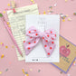Pink Apple Large Pinwheel Bow