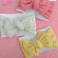 Butter Yellow Baby Bow Turban