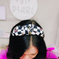 KC Black Checkered Knotted Headband for Girls & Women