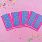 Blue Floral Magnetic Bookmark