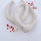 Cream Sherpa Knotted Headband for Girls & Women