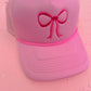Pink Bow Trucker Hat