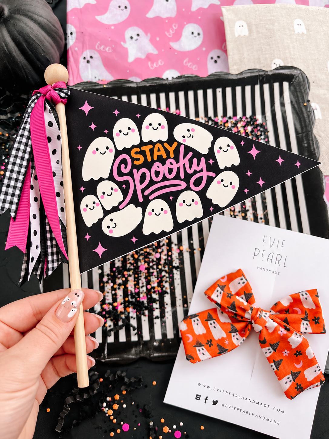 👻 Spooky Cute Halloween Printable Bundle | Flags + Gift Tags