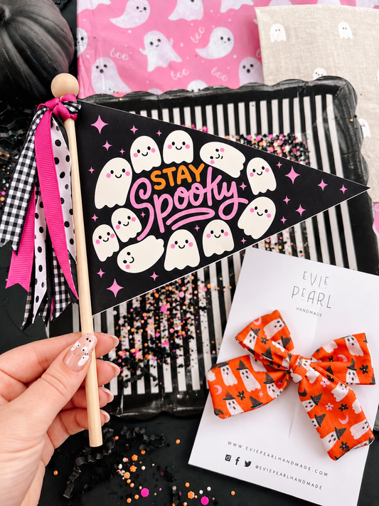 👻 Spooky Cute Halloween Printable Bundle | Flags + Gift Tags