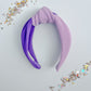 KSU Purple Lilac Colorblock Knotted Headband for girls & women