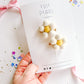 White Daisy Pigtail Clip Set