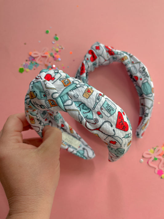Nurse Life Knotted Headband for Girls & Women