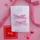 Pink Hearts Mini Pigtail Set