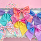 Blue & Purple Colorblock Medium Sailor Bow