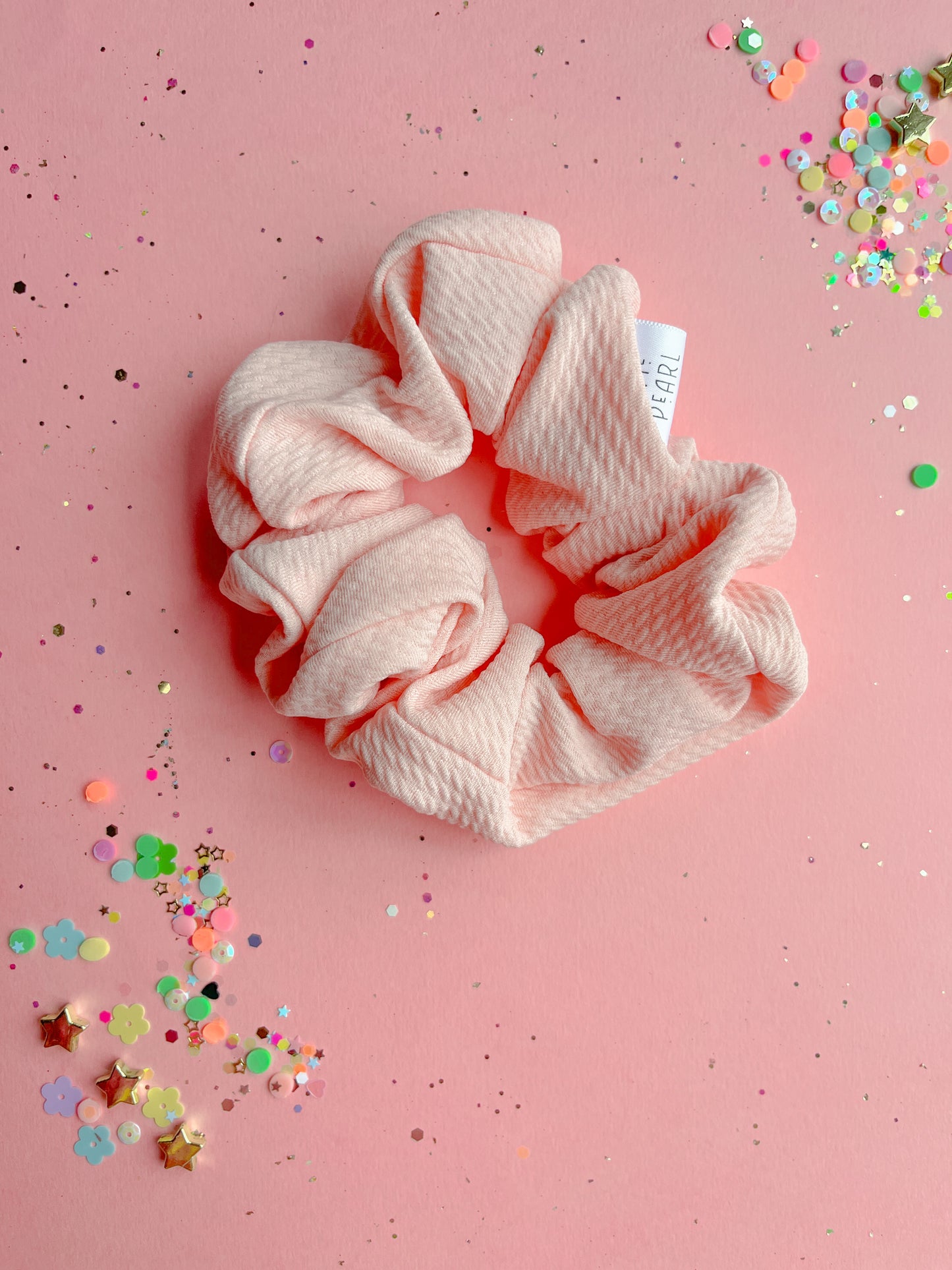 Pale Pink Bullet Regular Scrunchy