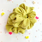 Lime Ribbed Oversized Scrunchy