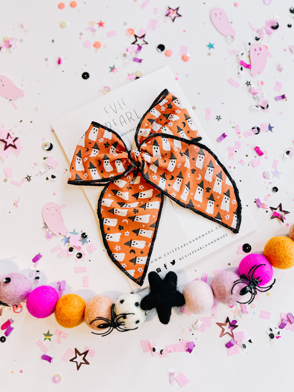 Medium Orange Ghost Bow