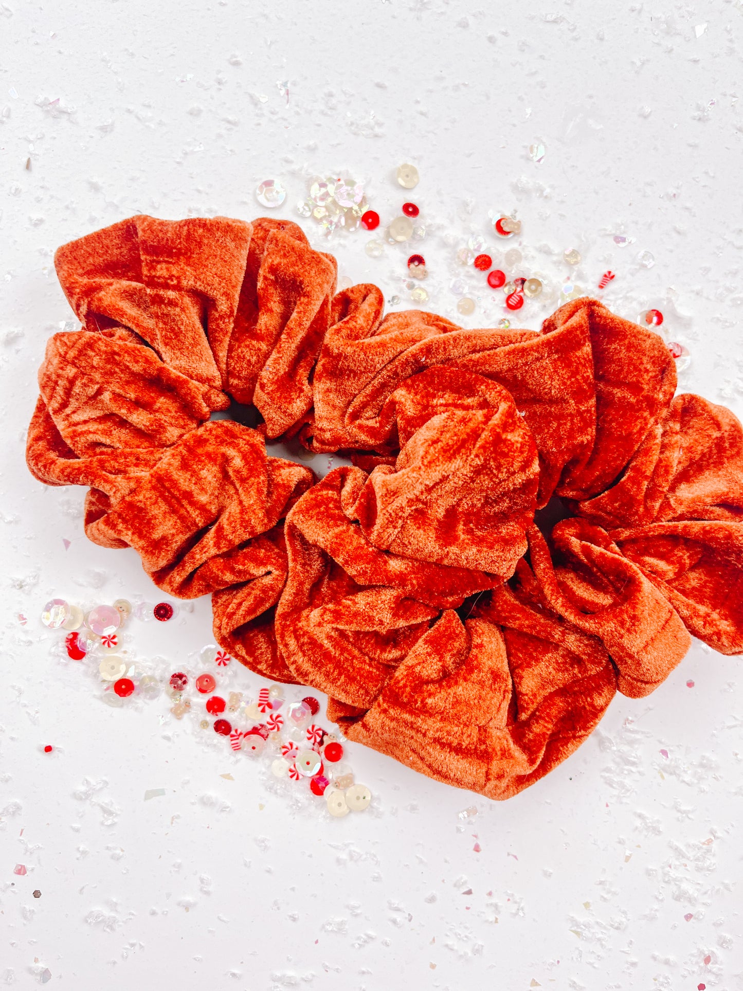 Pumpkin Spice Velvet Luxe Oversized Scrunchy