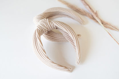 Neutral Knotted Headband