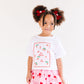 Red Velvet Pigtail Set with Hug Me Pink Charms