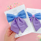 Blue & Purple Colorblock Medium Sailor Bow