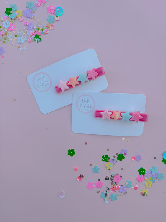 Pastel Star Hair Clip