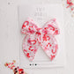 Pink Red Candy Cane Bow