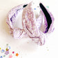 Lilac Floral Knotted Headband