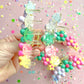 Multicolored Flower Medium Claw Clip