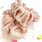 Latte Ribbed Oversized Scrunchy