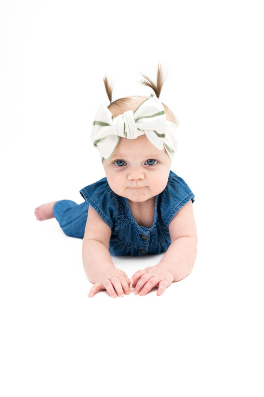 Monthly Baby Bow Turban