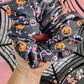 Black|Pumpkin Bow Buckets Oversized Scrunchie