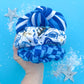 Blue White Stripe Kansas City Knotted Headband Girls & Women