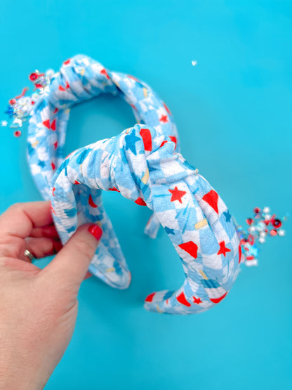4th of July Knotted Headbands for Girls & Women