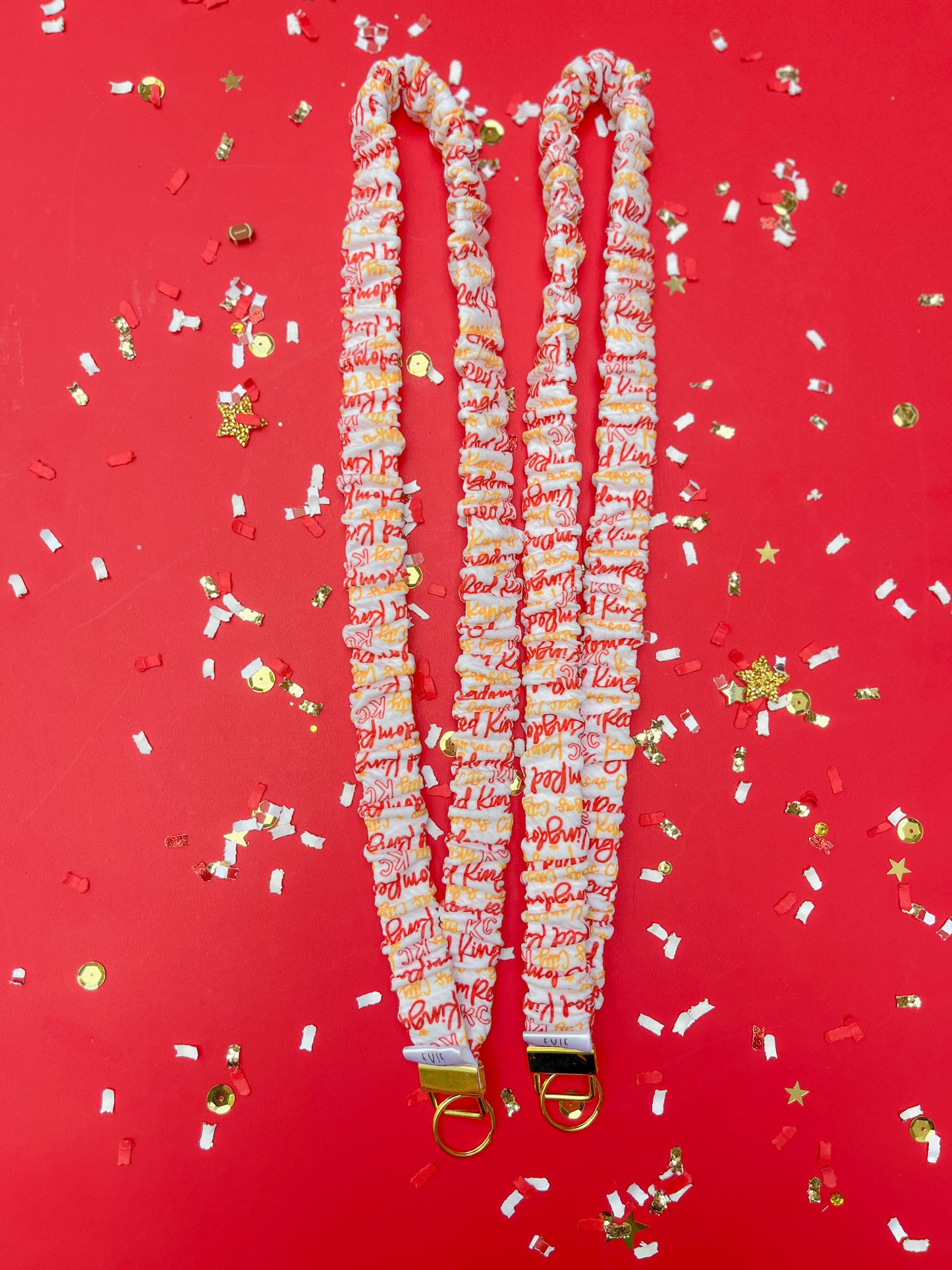 Kansas City Football Scrunchy Lanyard