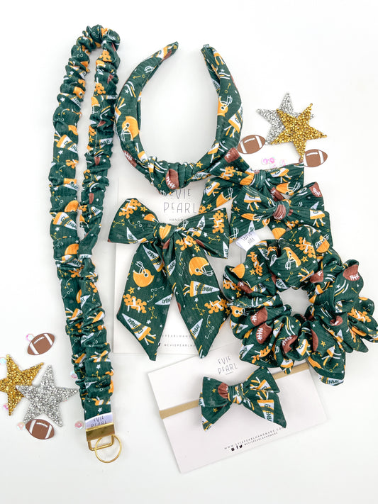 Green Bay Packers Hair Accessories | Bows, Scrunchies & Headbands