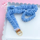 Azul Blue Ribbed Teacher Gift Set- Lanyard| Knotted Headband| Scrunchie