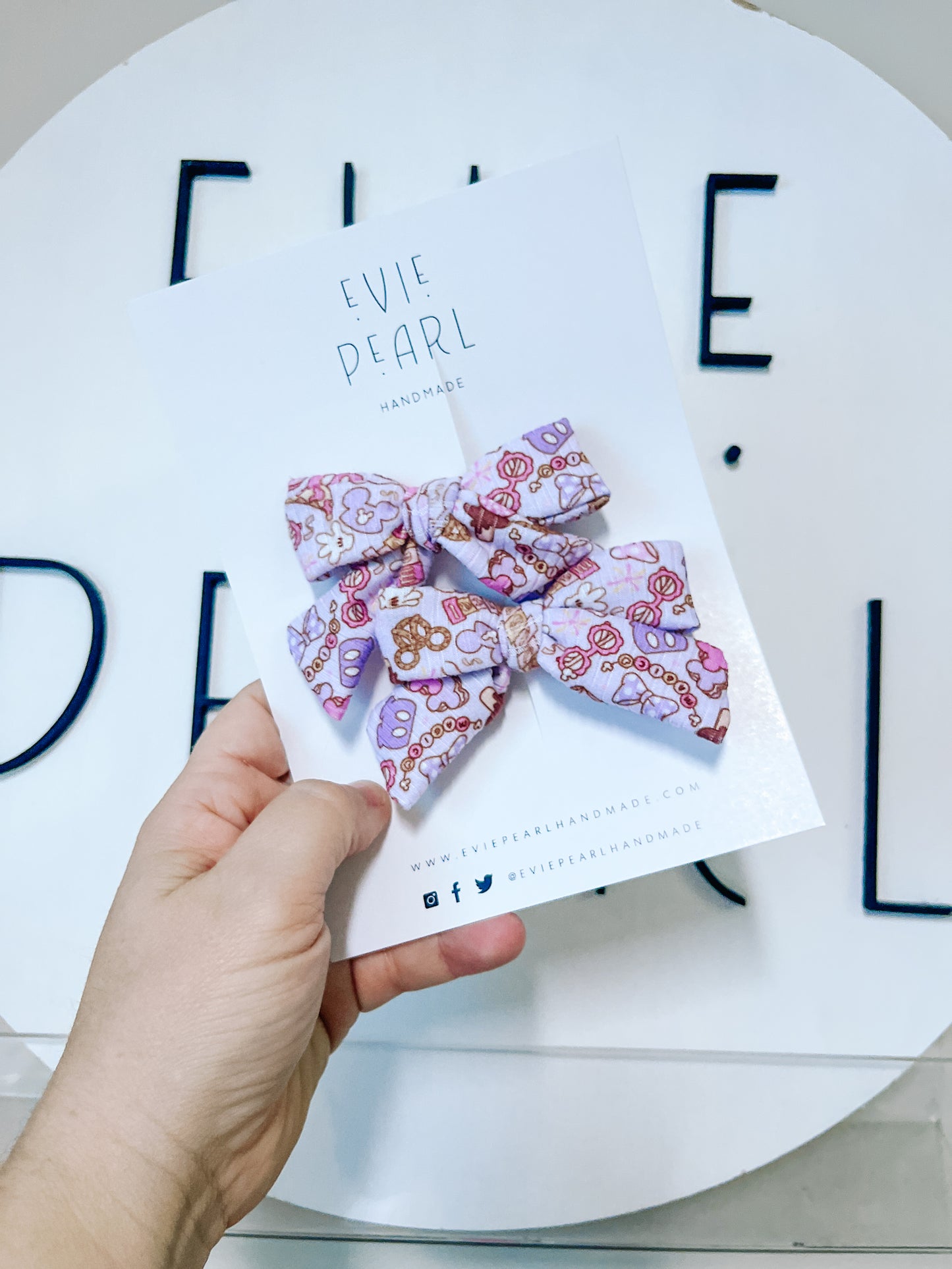 Snacks Boho Mickey pinwheel pigtails