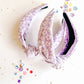 Lilac Floral Knotted Headband