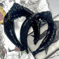 Black Sequins Knotted Headband