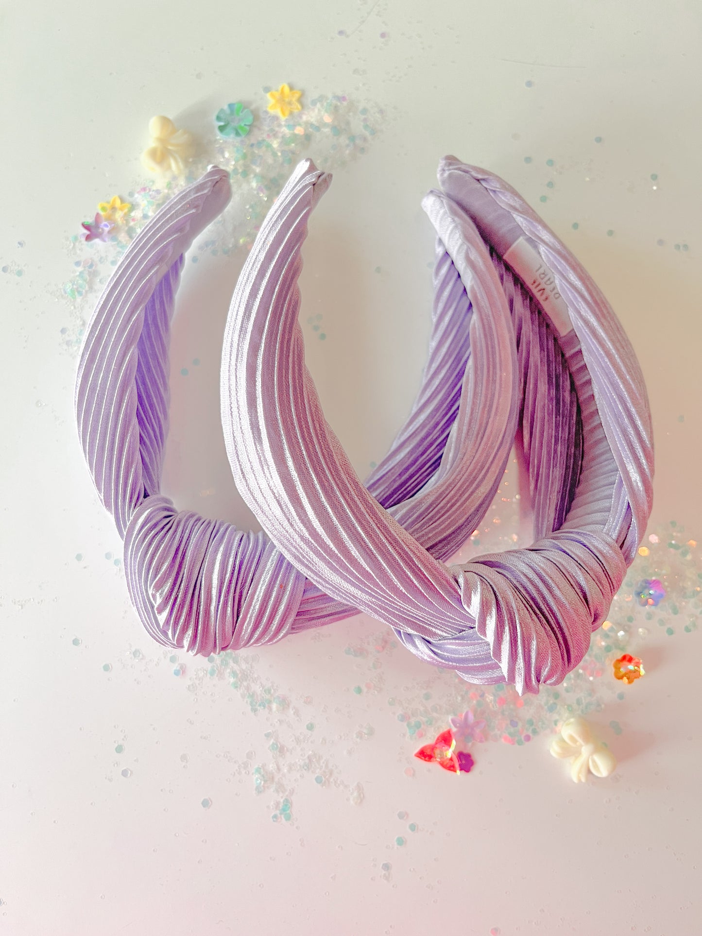 Lilac Silk Knotted Headband for Girls & Women