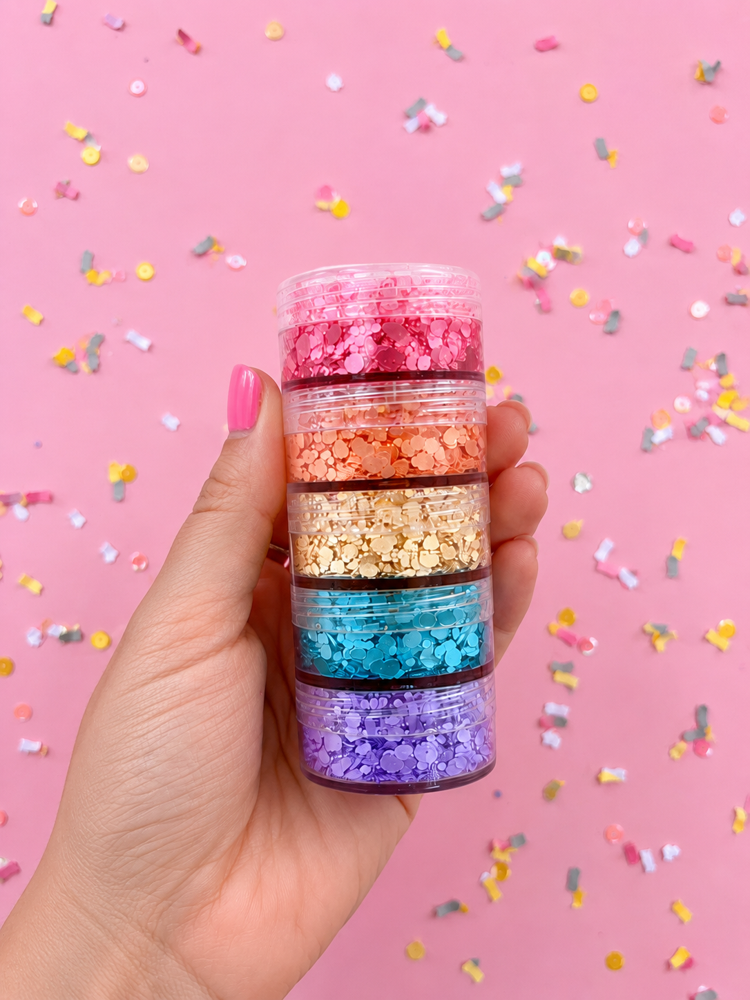 Rainbow Stack Hair Glitter