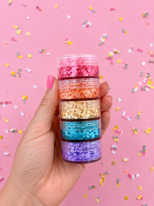 Rainbow Stack Hair Glitter