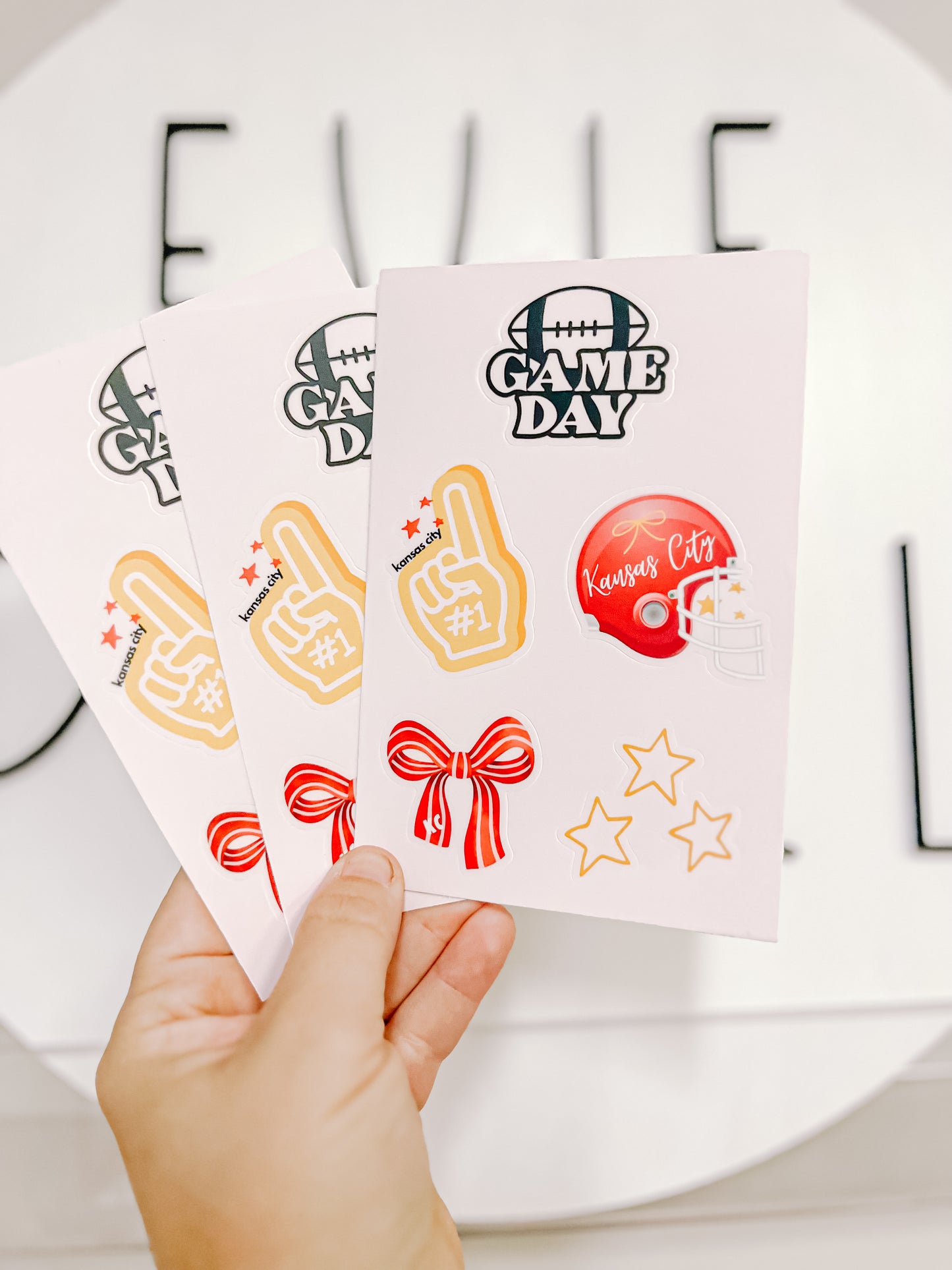 Game Day Kansas City Sticker Sheet