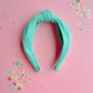 Minty Green Solid Knotted Headband