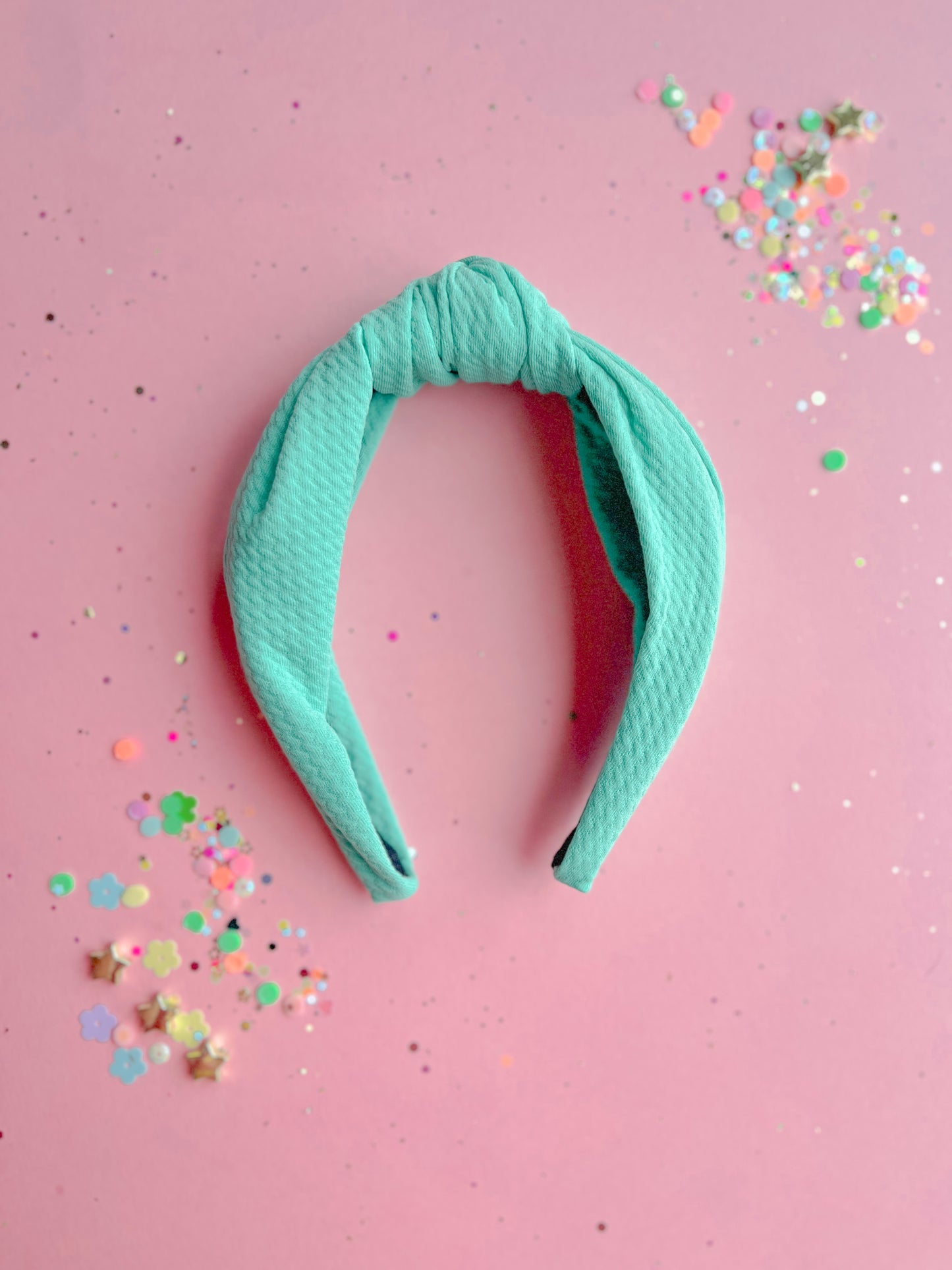 Minty Green Solid Knotted Headband