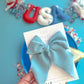 Light Blue Bullet Oversized Bow